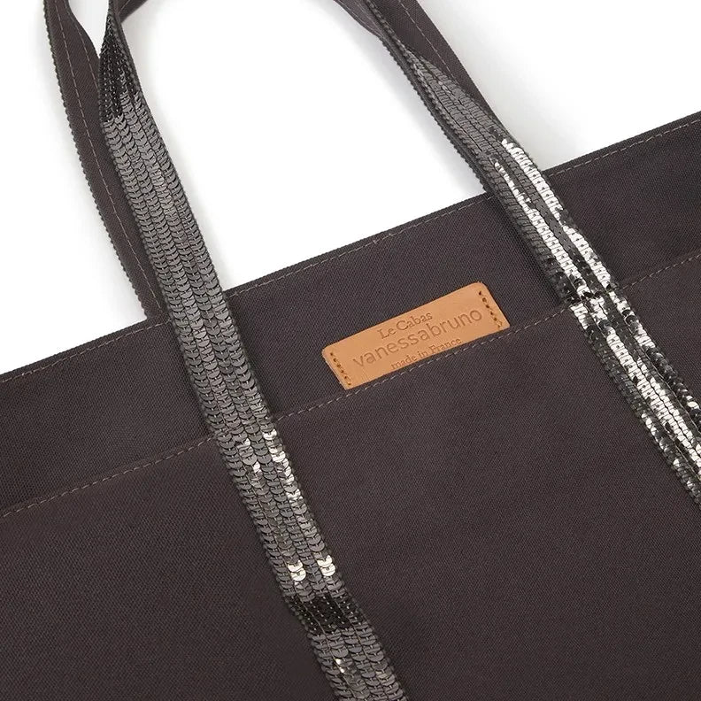 Vanessa Bruno - Fermuarlı Tote L | Kömür grisi