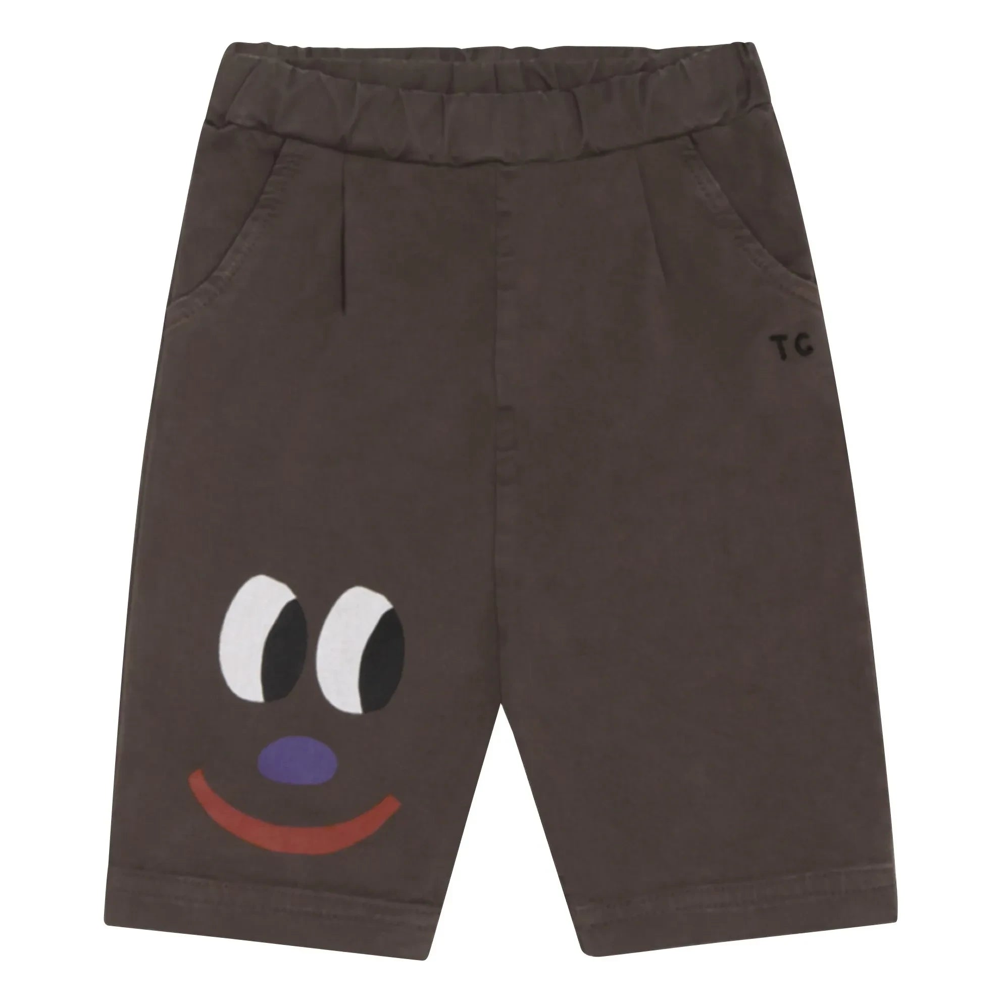 The Campamento - Smiling Face Baby Trousers | Brown
