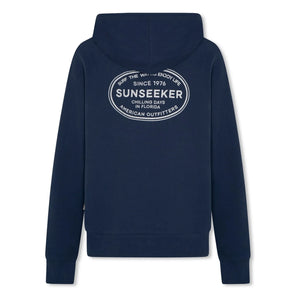 AO76 - Eldo Chill Sweatshirt mit recycelter Baumwolle und Reißverschluss | Marineblau