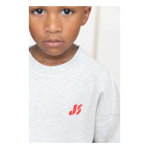 Jenest - Color Block Organic Cotton Sweatshirt | Light Gray