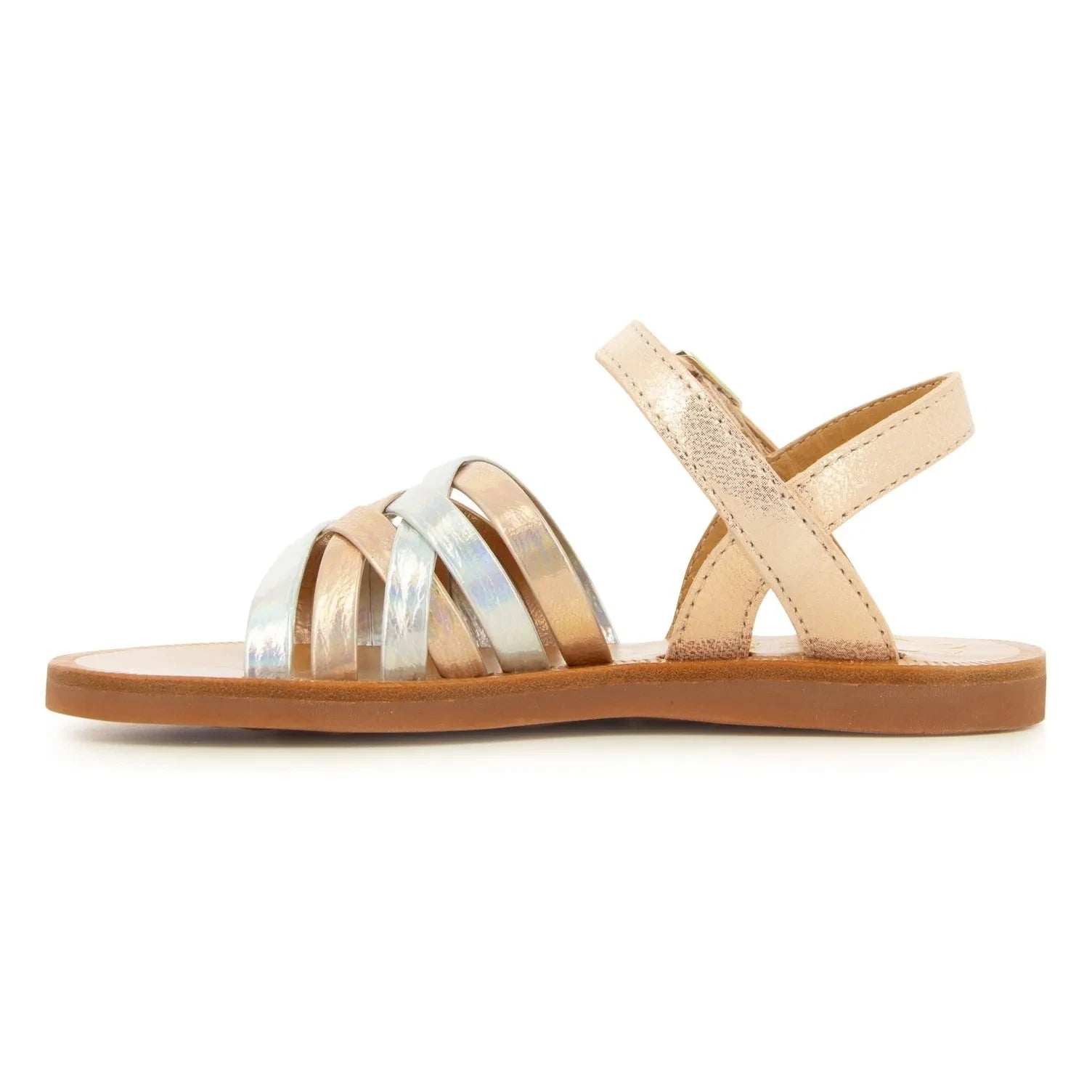 Pom d'Api - Plagette Lux sandaletler | Pembe Altın