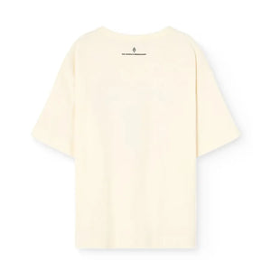 The Animals Observatory - Collie Horse Organic Cotton T-shirt | Ecru