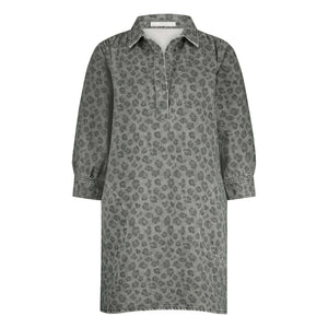 By Bar - Flynth Cheetah Organik Pamuk Elbise | Gri