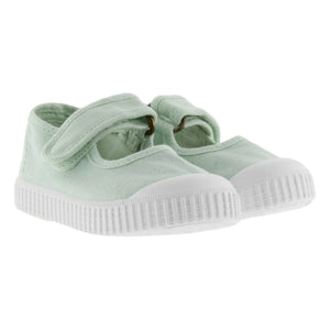 Victoria - Mercedes Tira Lona Çizik Sneakers | Yeşil su