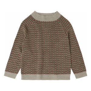 FUB - Merino Yün Balık Sırtı Kazak | Heather bej