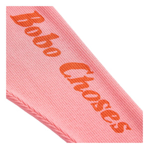 Bobo Choses – Gerippte Leggings Bobo Choses Bio-Baumwolle | Rosa