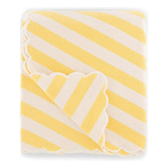 The Socialite Family - Monastico Striped Cotton Bedspread | Yellow