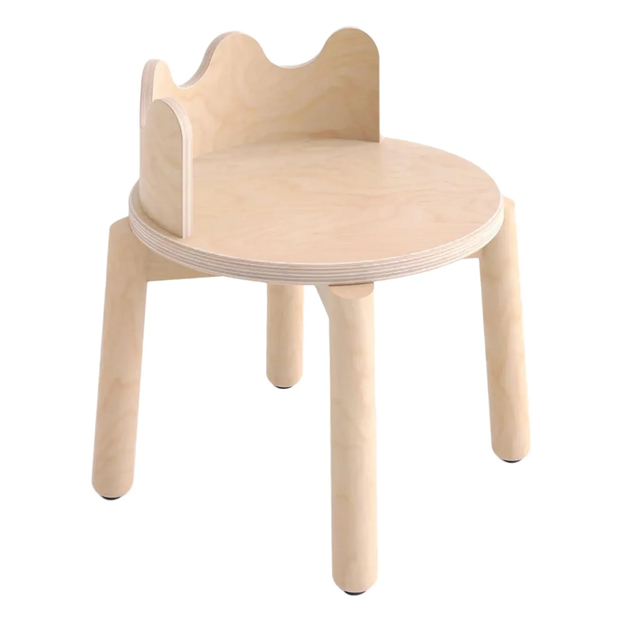 Oeuf NYC - Moss Sandalyeler - 2'li Set | Açık Ahşap