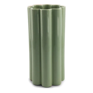 The Socialite Family - Duetto Solo Ceramic Vase | Almond Green