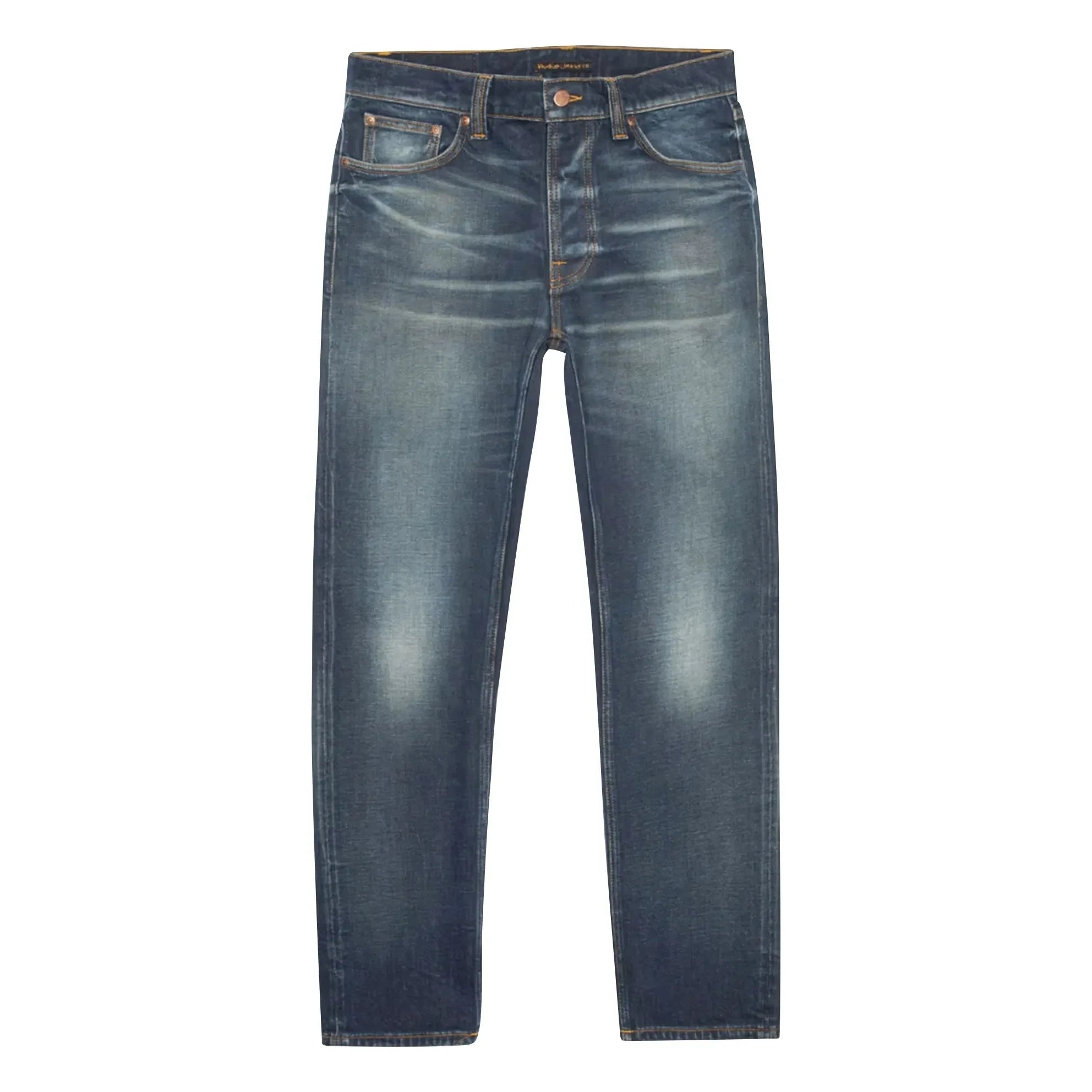 Nudie Jeans - Solid Ollie Lost Light Pamuklu Jean | Soluk mavimsi gri