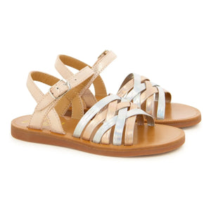 Pom d'Api - Plagette Lux sandaletler | Pembe Altın