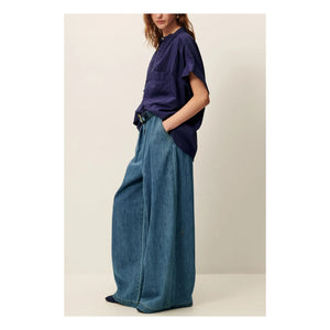 Sessùn - Camille Bluse | Marineblau