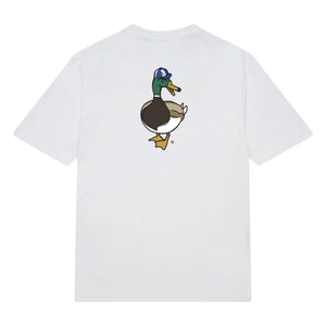 Edmmond Studios - Duck Recreation Bio-Baumwoll-T-Shirt | Weiß