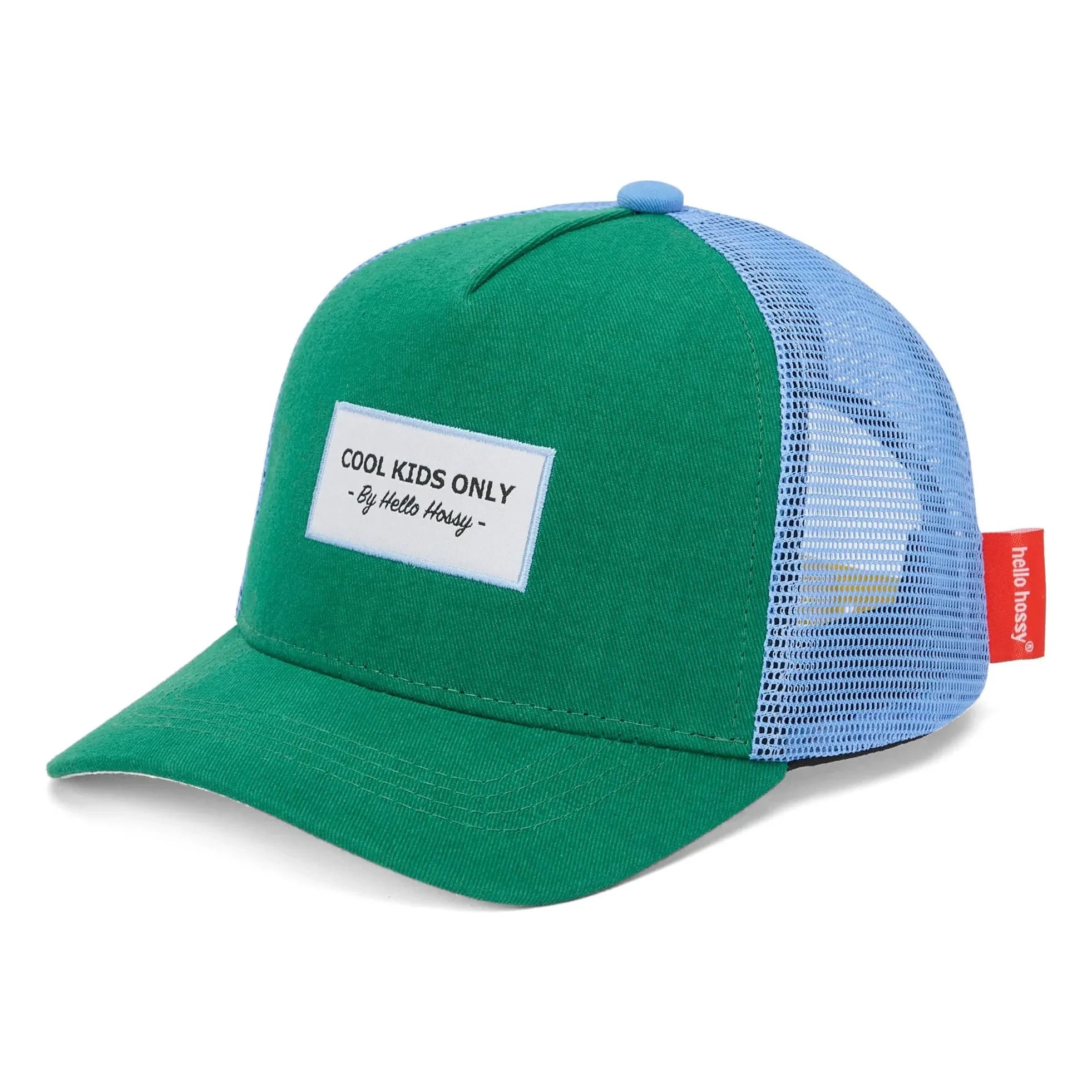 Hello Hossy - Gebogene Krempe Trucker Mütze Mini Flach Bio-Baumwolle | Grün