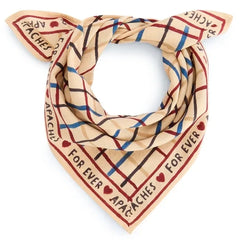 Apaches - Piccolo foulard Manika a quadri | Beige