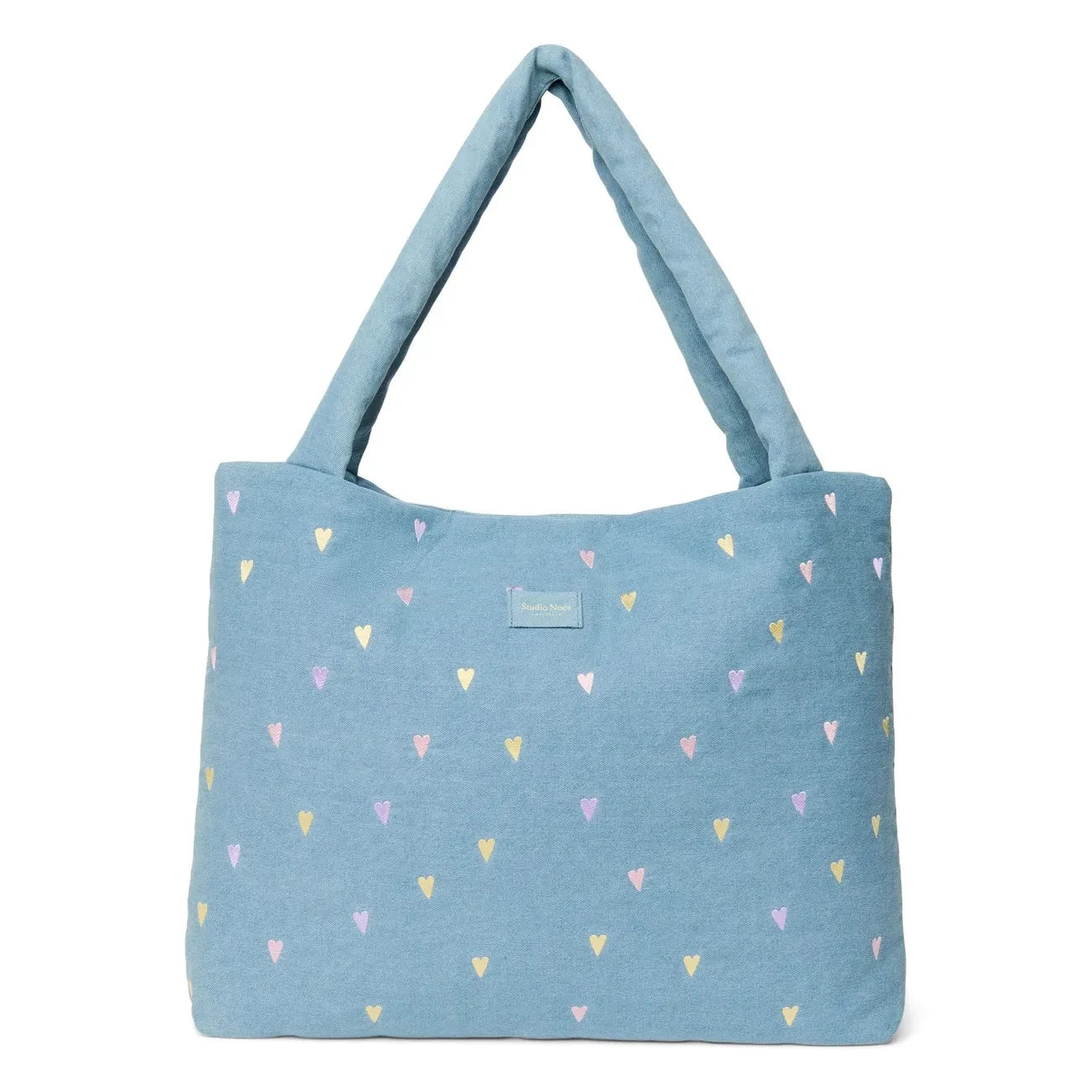 Studio Noos - Hearts Denim Mom Çanta