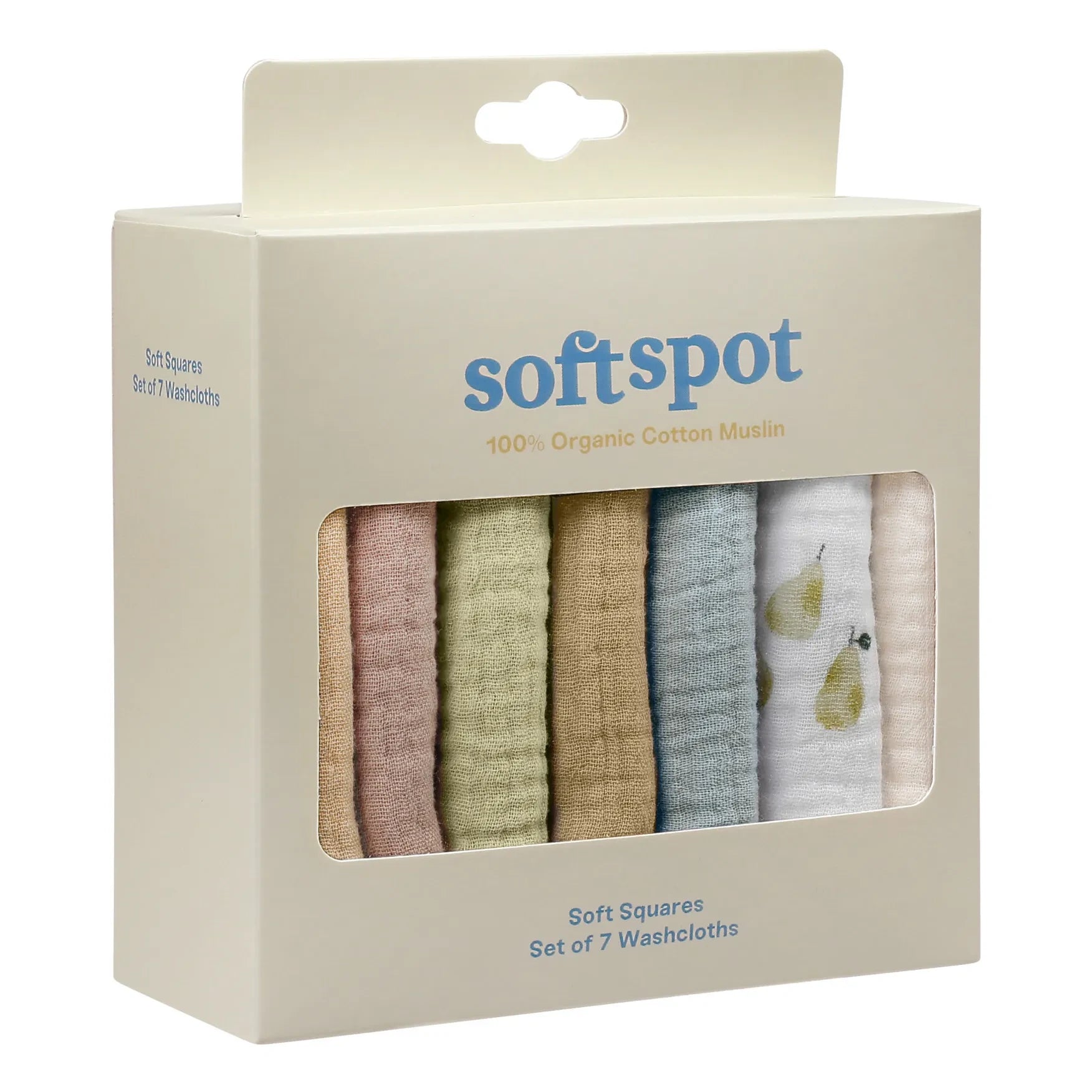 Soft Spot - Birne Bio-Baumwollhandtuch - 7er-Set
