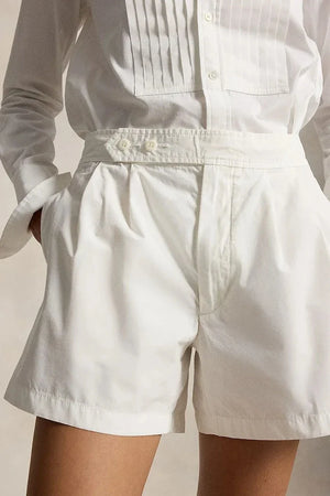 Polo Ralph Lauren şık kadın pamuklu kısa şort COTTON POPLIN-WVN-SHORTS