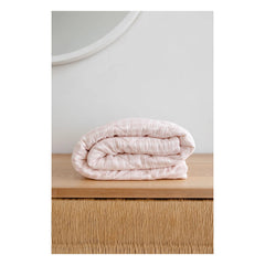 Soft Spot - Bio-Baumwoll-Steppdecke | Blassrosa