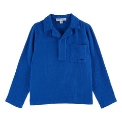 Emile et Ida - Kurta Cotton Gauze Cloth | Royal Blue