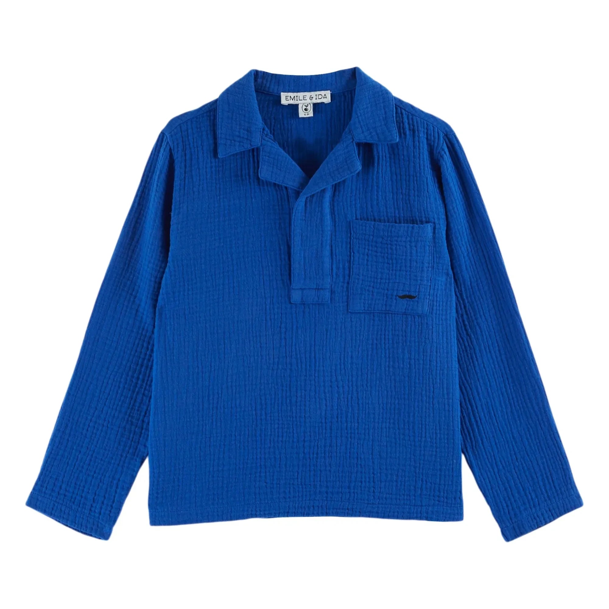 Emile et Ida - Kurta Cotton Gauze Cloth | Royal Blue