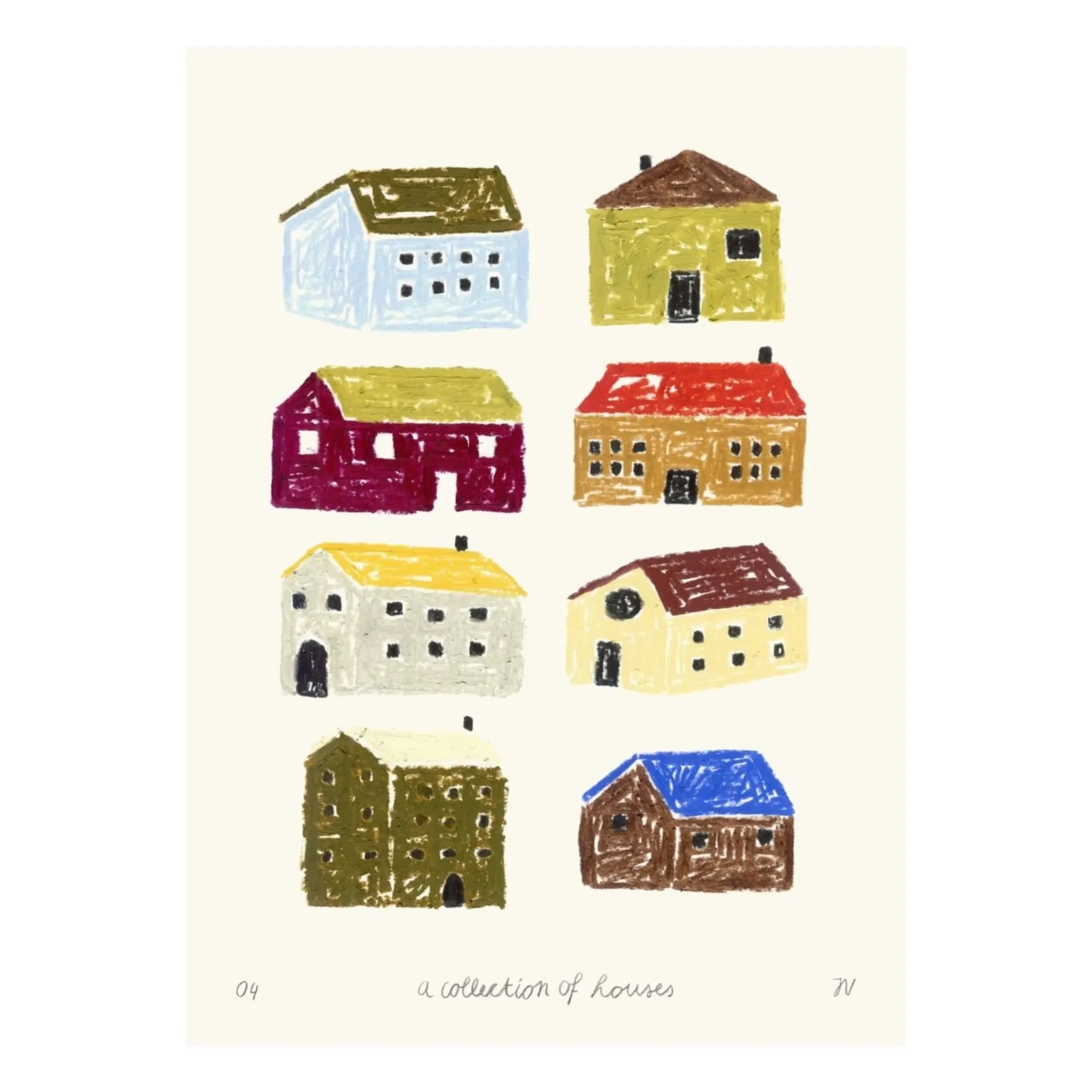 Poster and Frame - Houses Koleksiyonu posteri