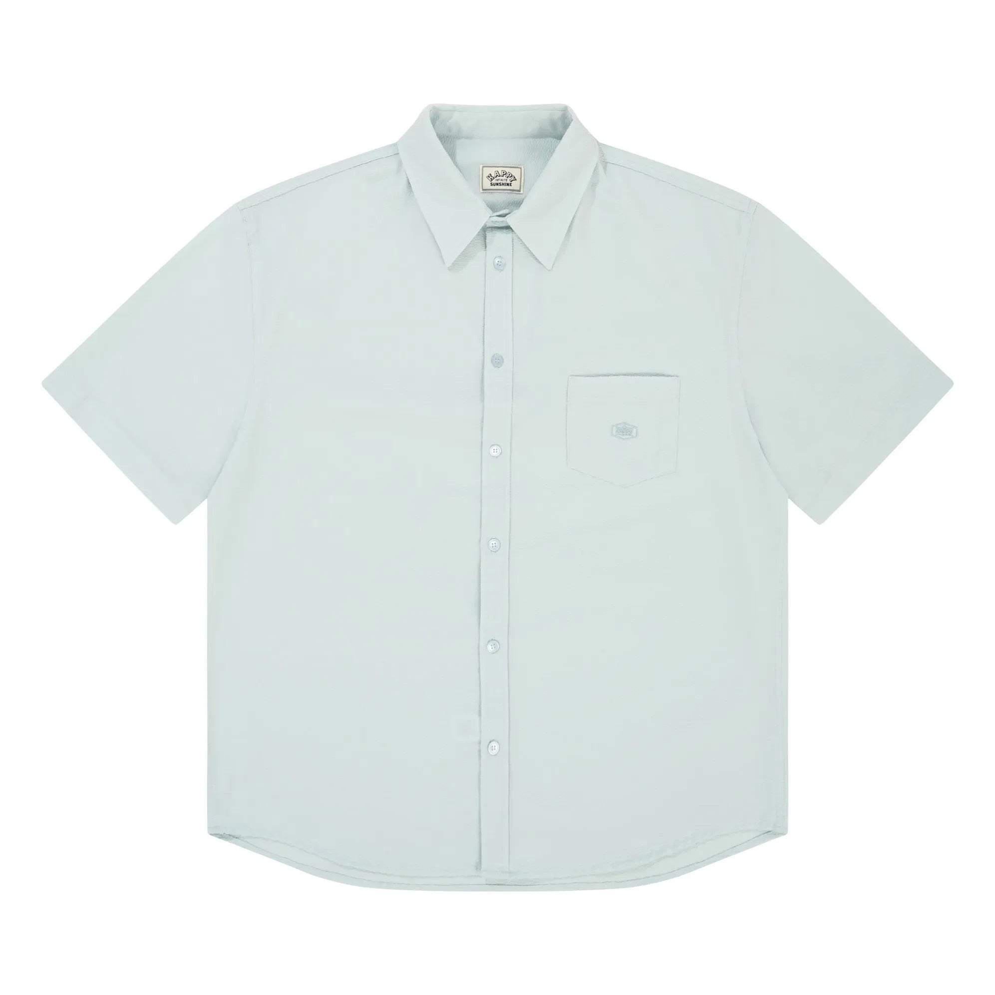 Kappy - Rahat Seersucker Gömlek | Açık Mavi