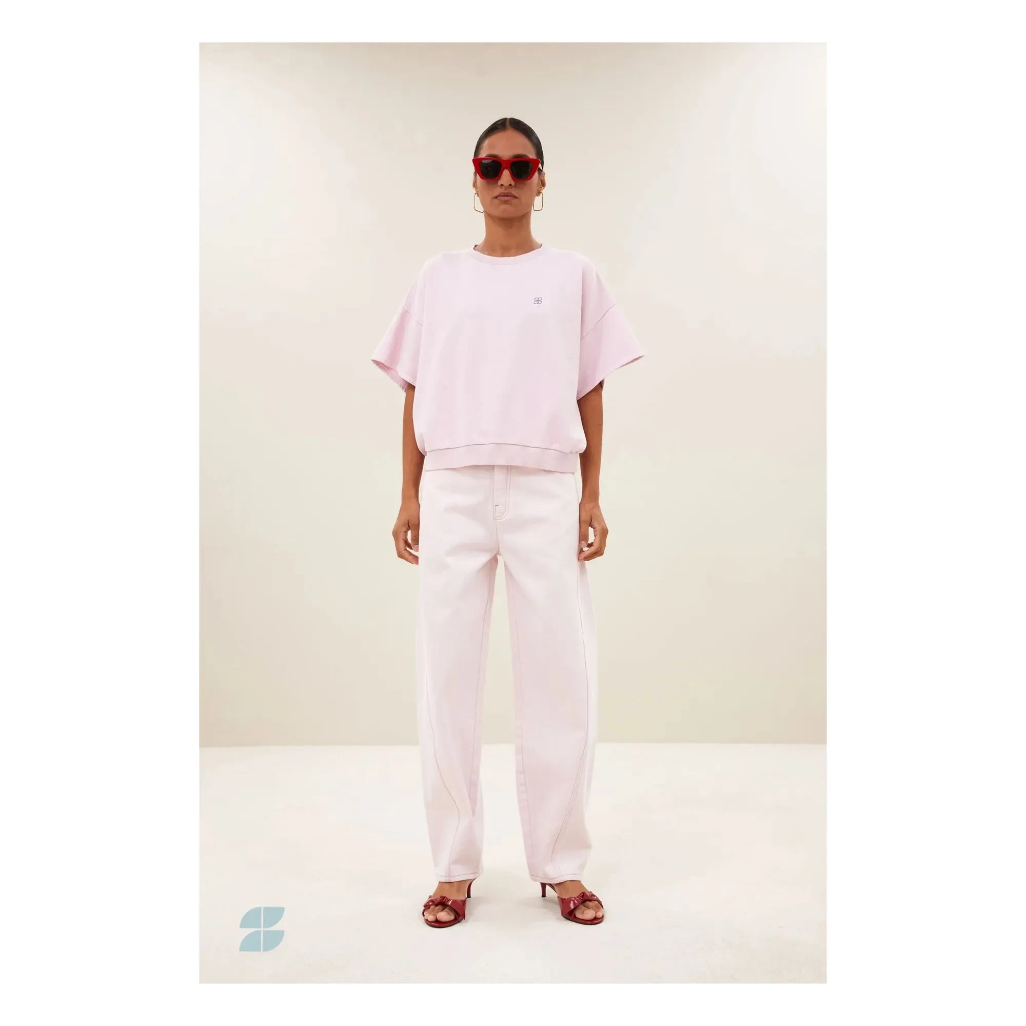 By Bar - Begum Organik Pamuk Jean | Soluk Pembe