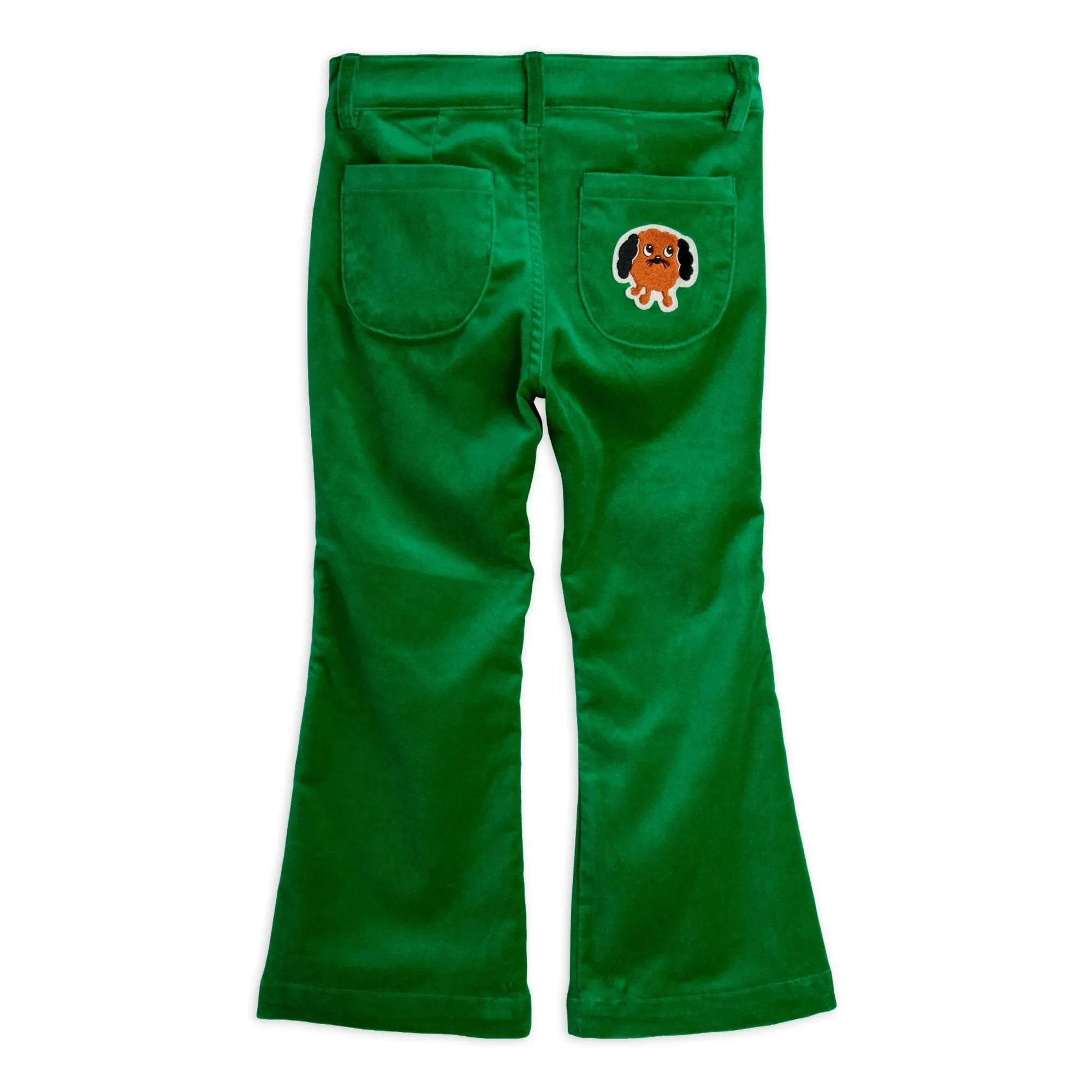 Mini Rodini - Doggie Flare Pantolon Kadife Organik Pamuk | Yeşil