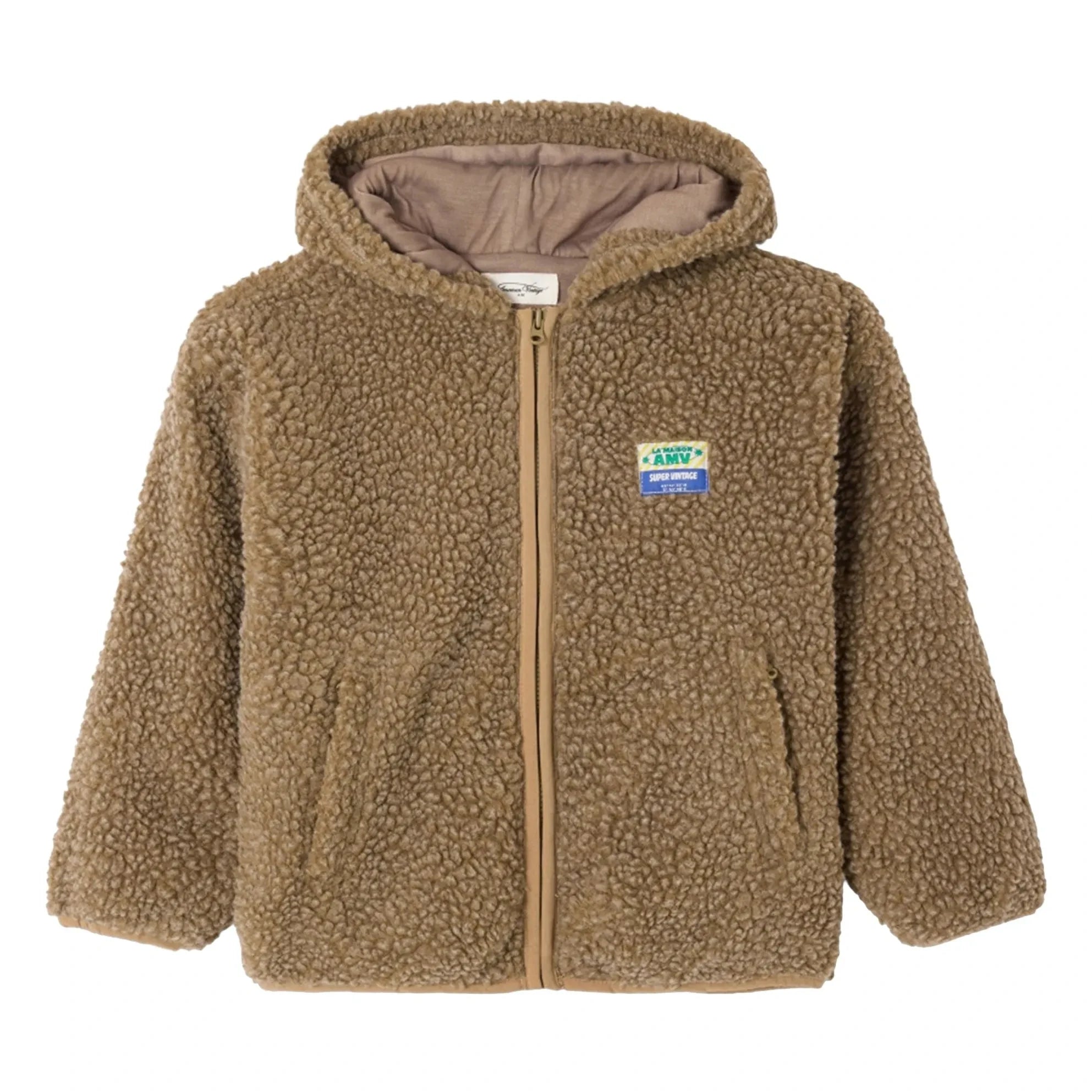 American Vintage - Hoktown Sherpa Kapuzenjacke | Kaffee