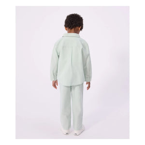 Petit Bateau - Salbei | Einfaches Leinenhemd