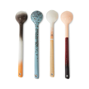 HKliving - Taş çömlek kaşıklar - 4'lü set
