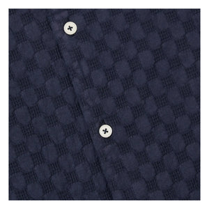 Universal Works - Chemise Road Gömlek Nokta Waffle | Lacivert