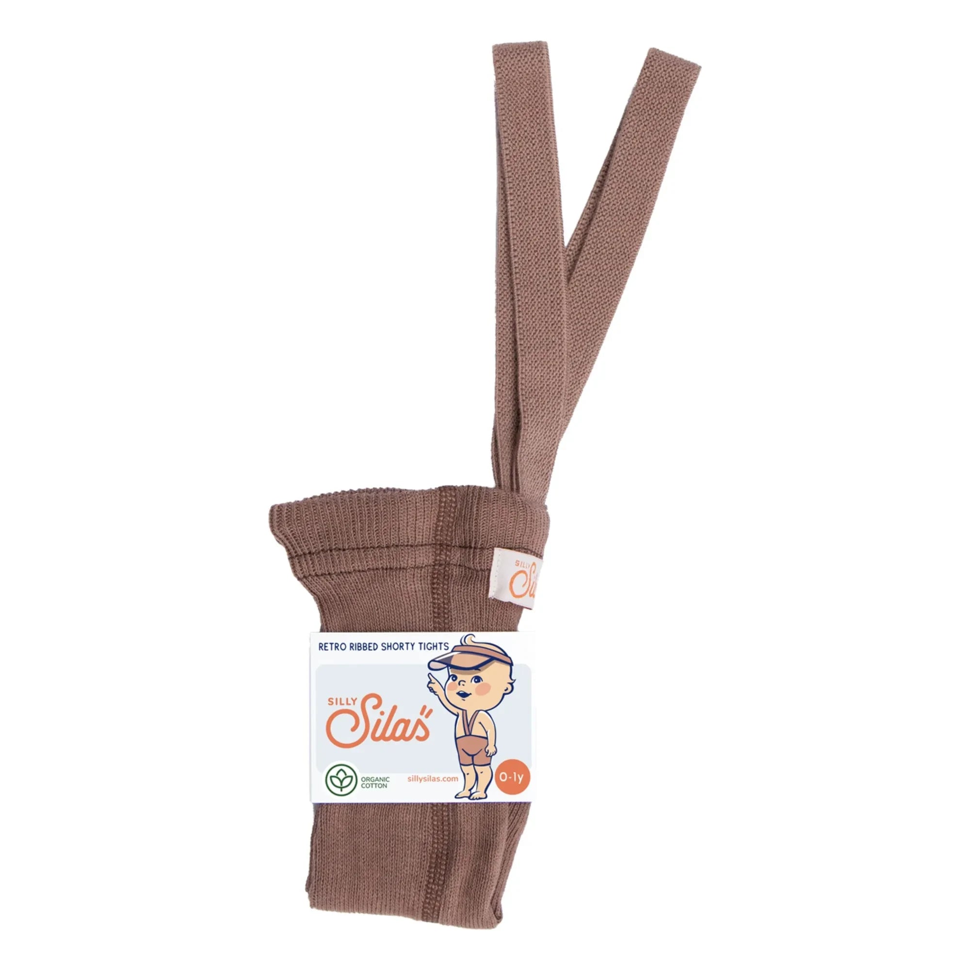 Silly Silas - Kurze Leggings aus Bio-Baumwolle | Braun