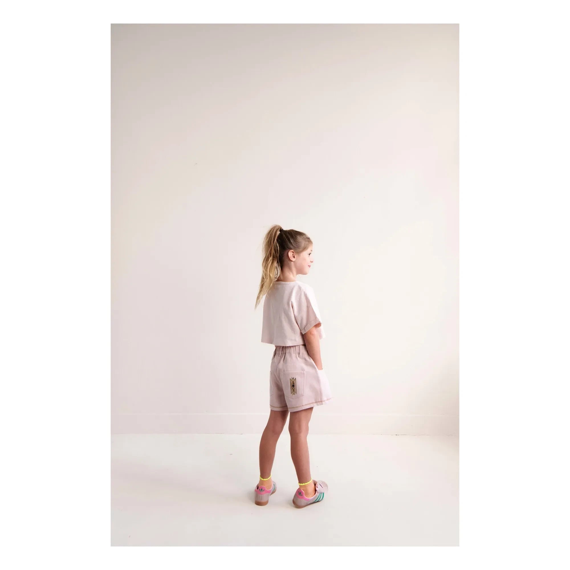 Jenest - Lilou Organic Cotton Twill Shorts | Pale Pink
