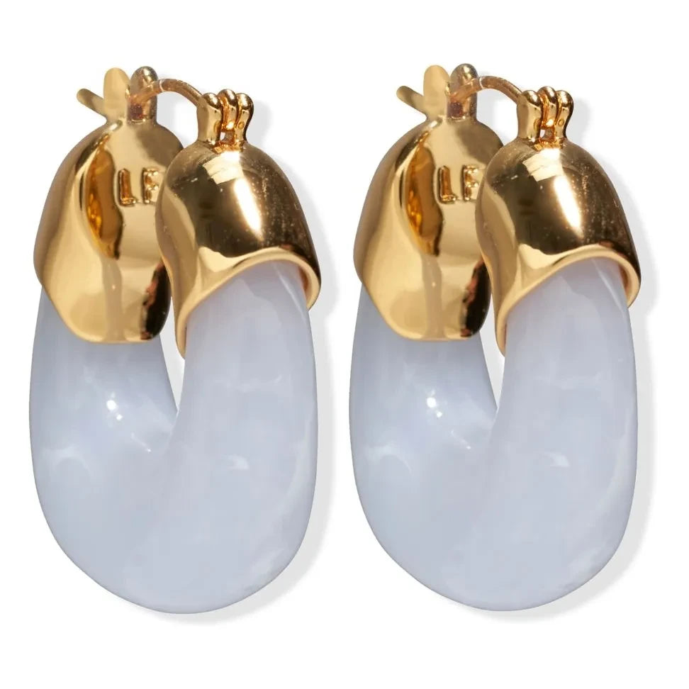 Lizzie Fortunato - Mini Ohrringe Organic | Hellblau