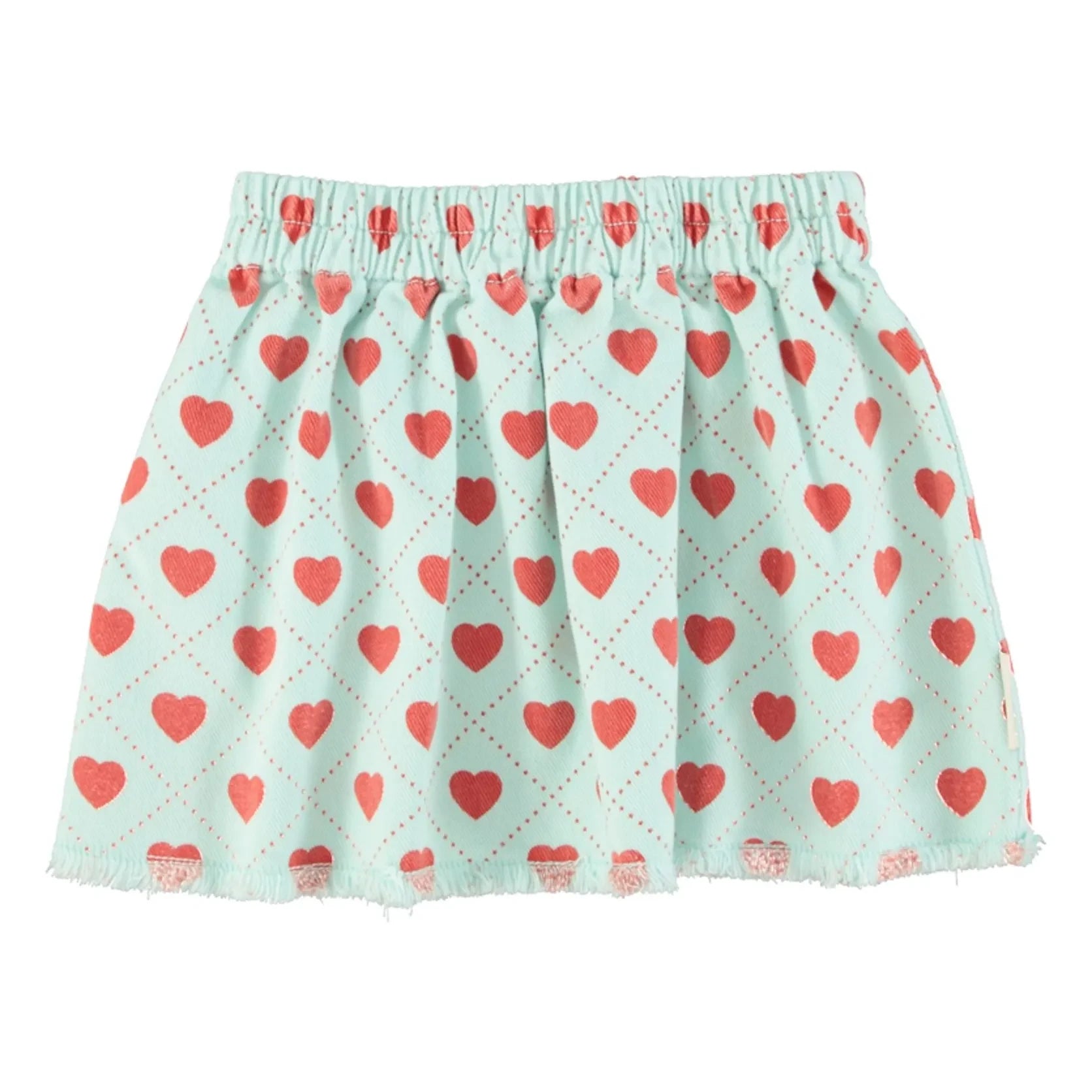 Piupiuchick - Açık Mavi Twill Kalp Etek