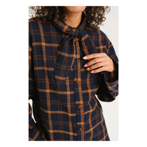 Sacrécoeur - Charlie scarf shirt | كحلي