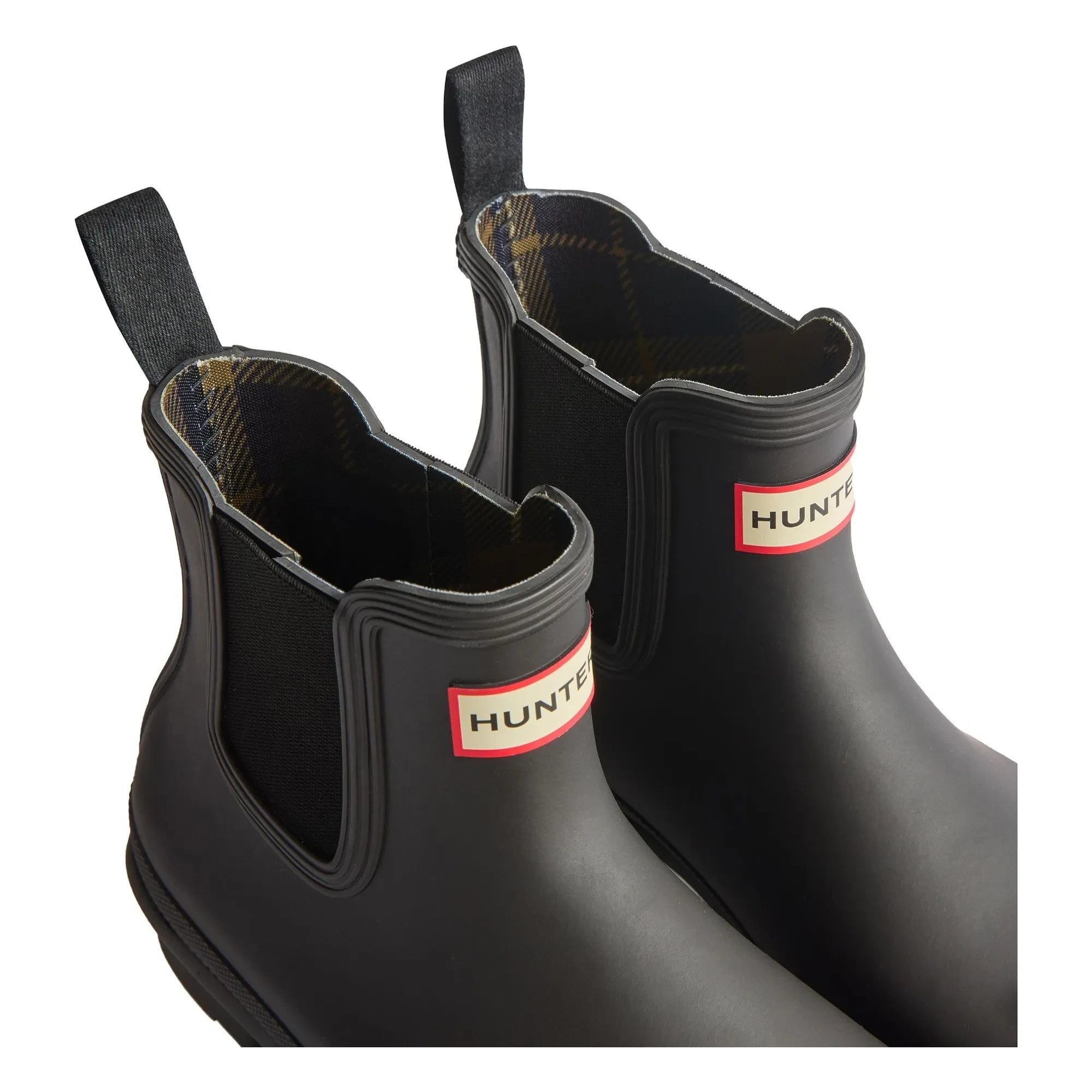 Hunter - Chelsea Boots Original Tartan Gummi | Schwarz