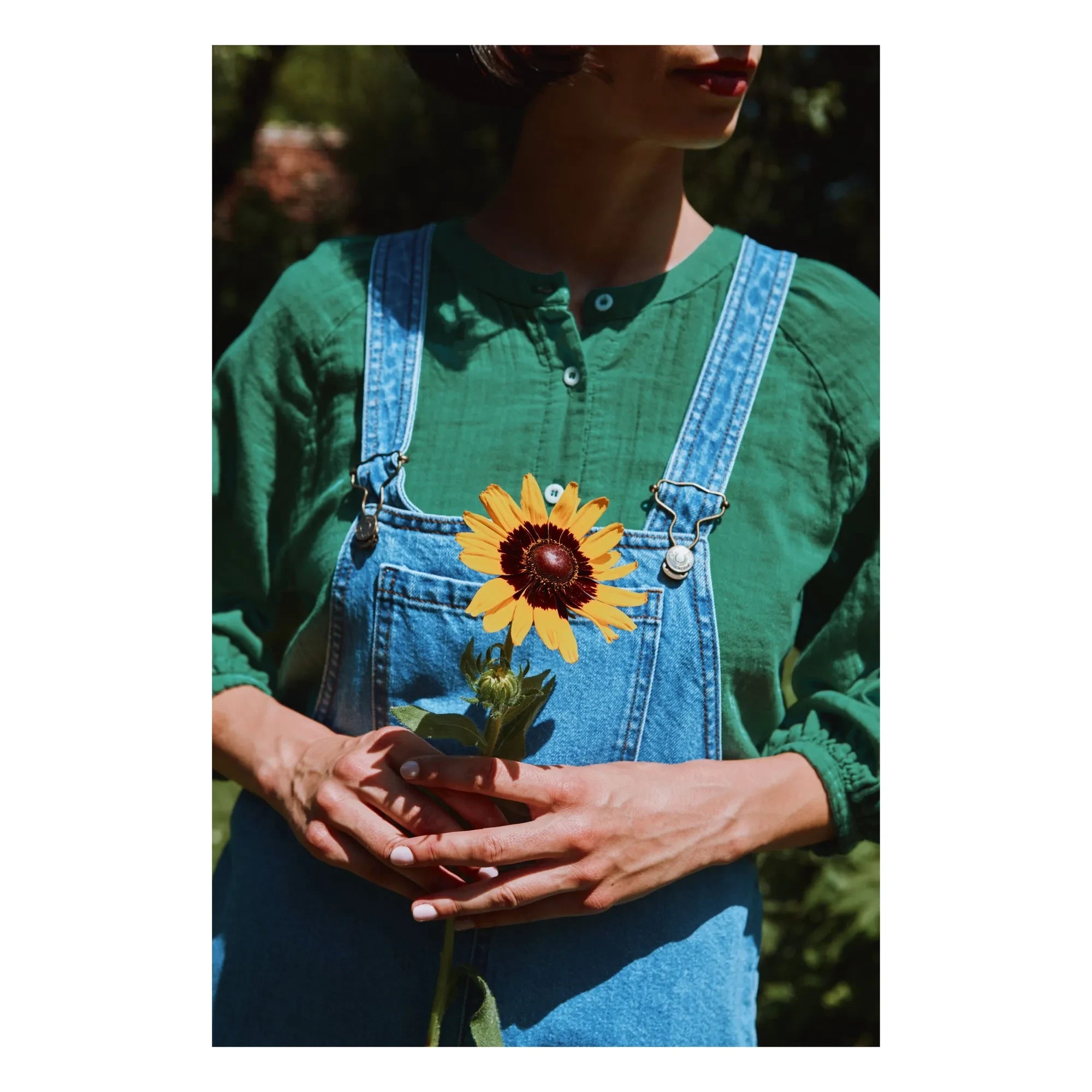 Poudre Organic - Nachtkerzenbluse | Waldgrün