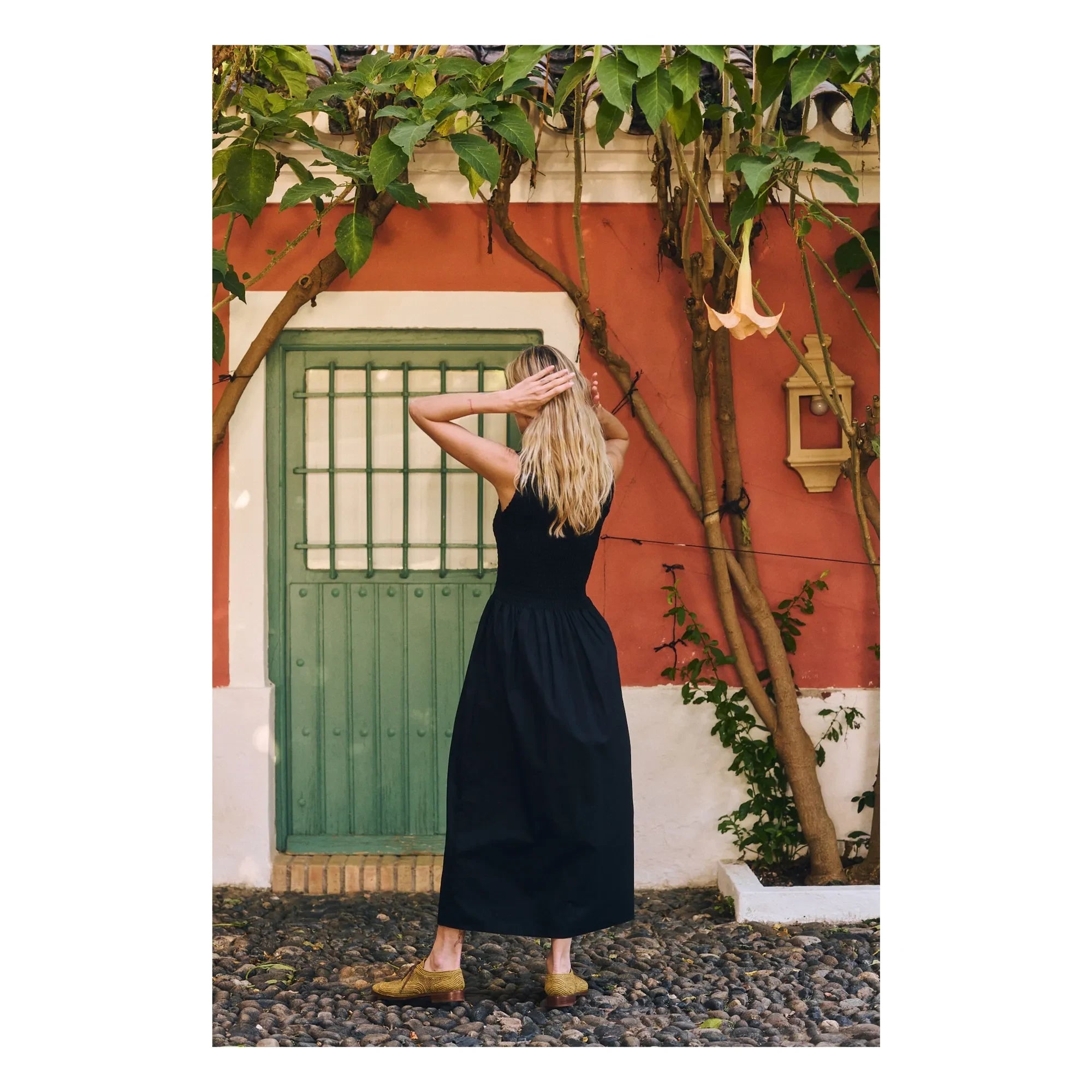 Maria de la Orden - Saint Barth Baumwollkleid | Schwarz