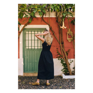 Maria de la Orden - Saint Barth Baumwollkleid | Schwarz
