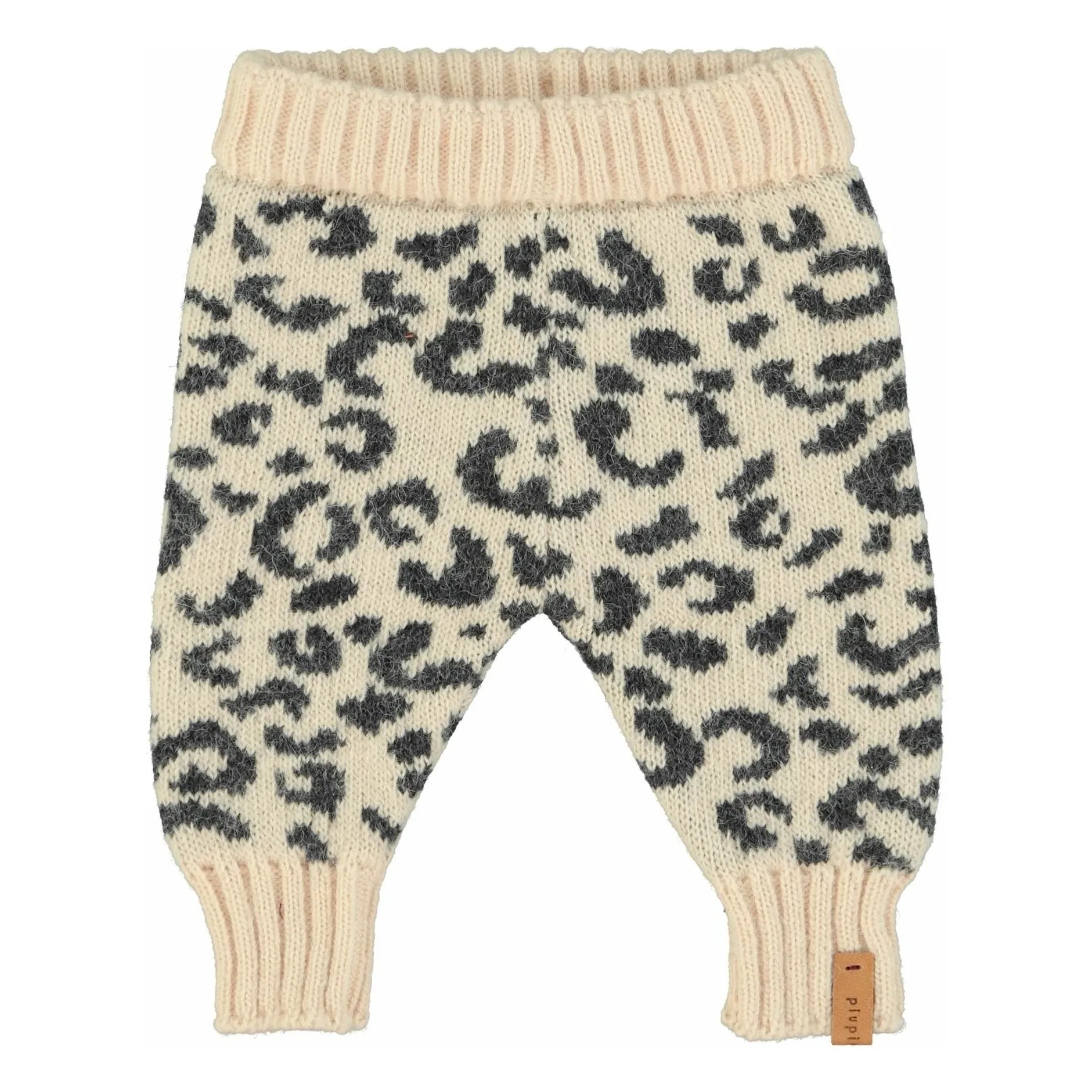 Piupiuchick - Leoparden-Wollleggings | Hellrosa