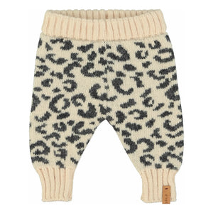 Piupiuchick - Leoparden-Wollleggings | Hellrosa