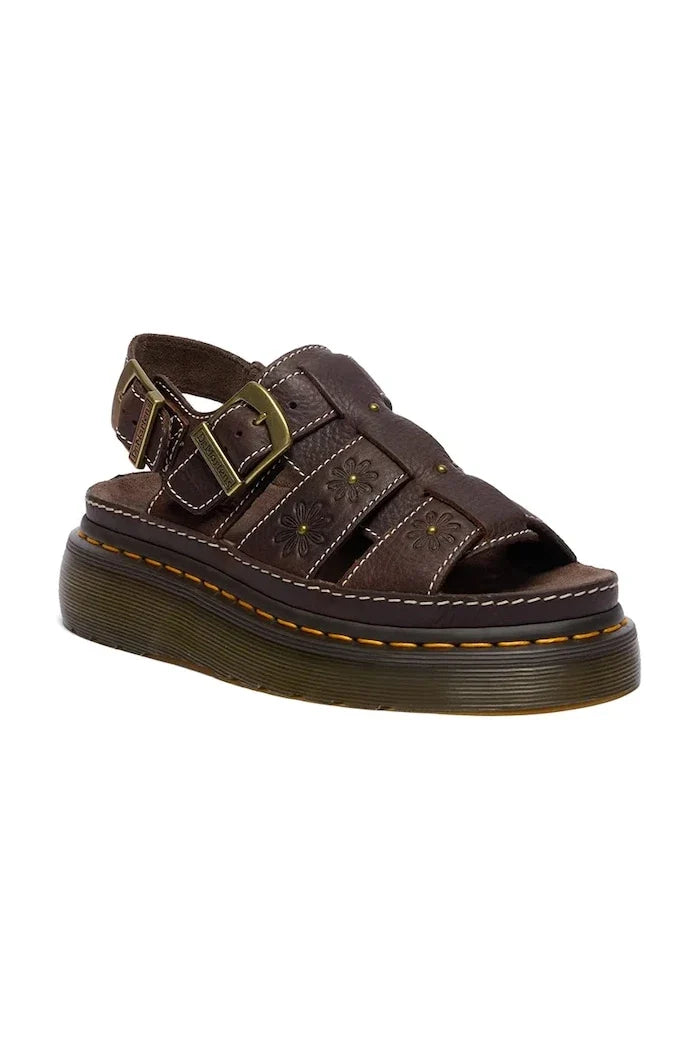 Dr. Martens platform kadın deri sandalet Wrenlie