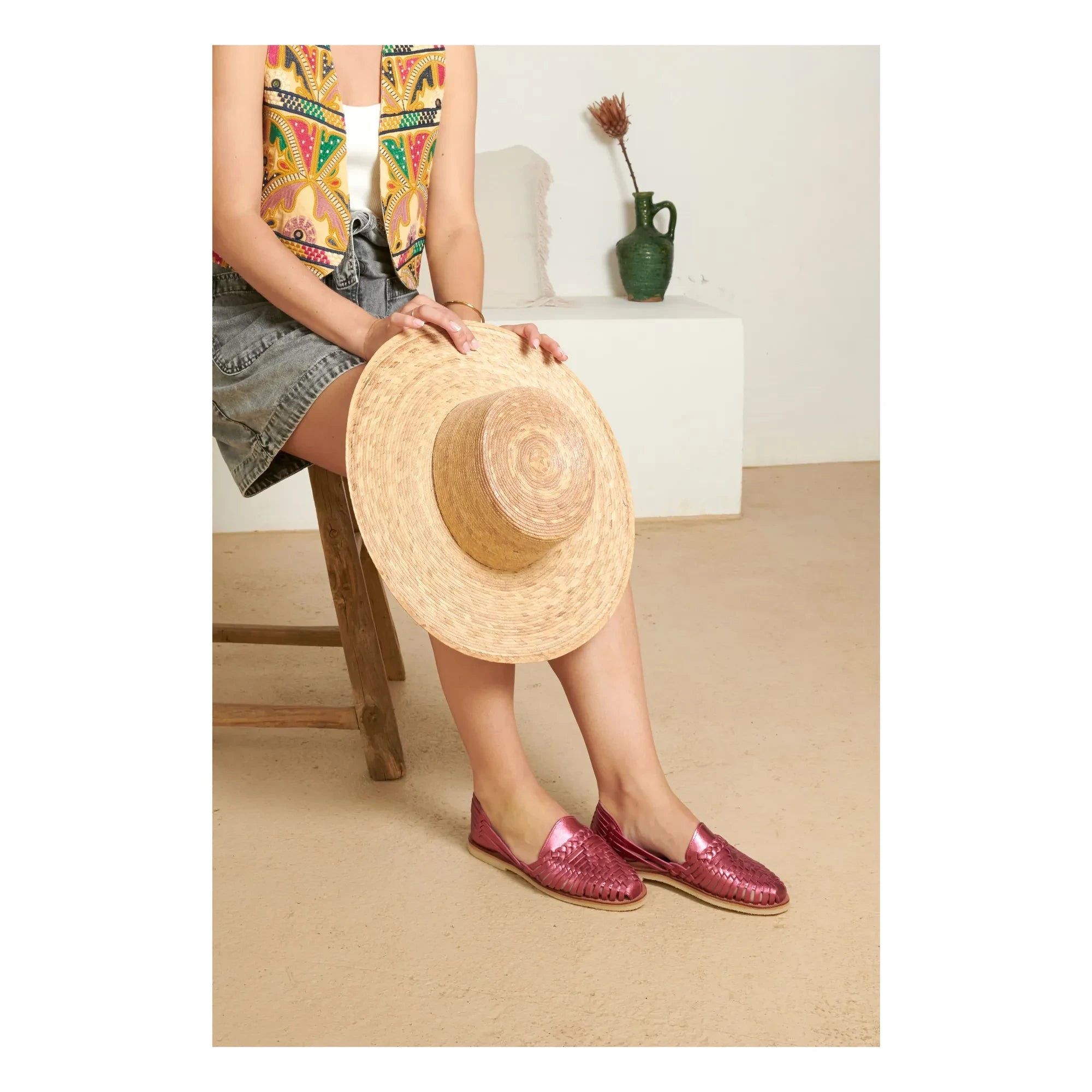 Mapache - Alegre Metalik Sandaletler | Pembe