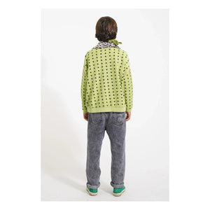 Piupiuchick - Stern-Sweatshirt aus Bio-Baumwolle mit Kordelzug | Grün