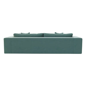 Panac Edition - 245 cm Velvet Brushed Bellechasse 3-Seater Sofa | Cognac