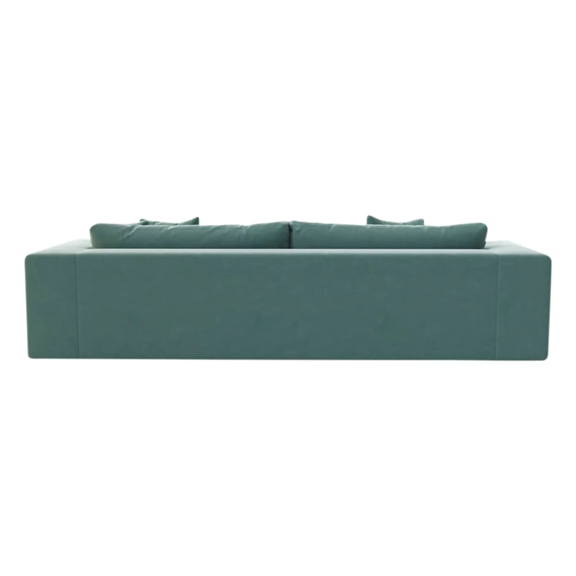 Panac Edition - 245 cm Velvet Brushed Bellechasse 3-Seater Sofa | Cognac