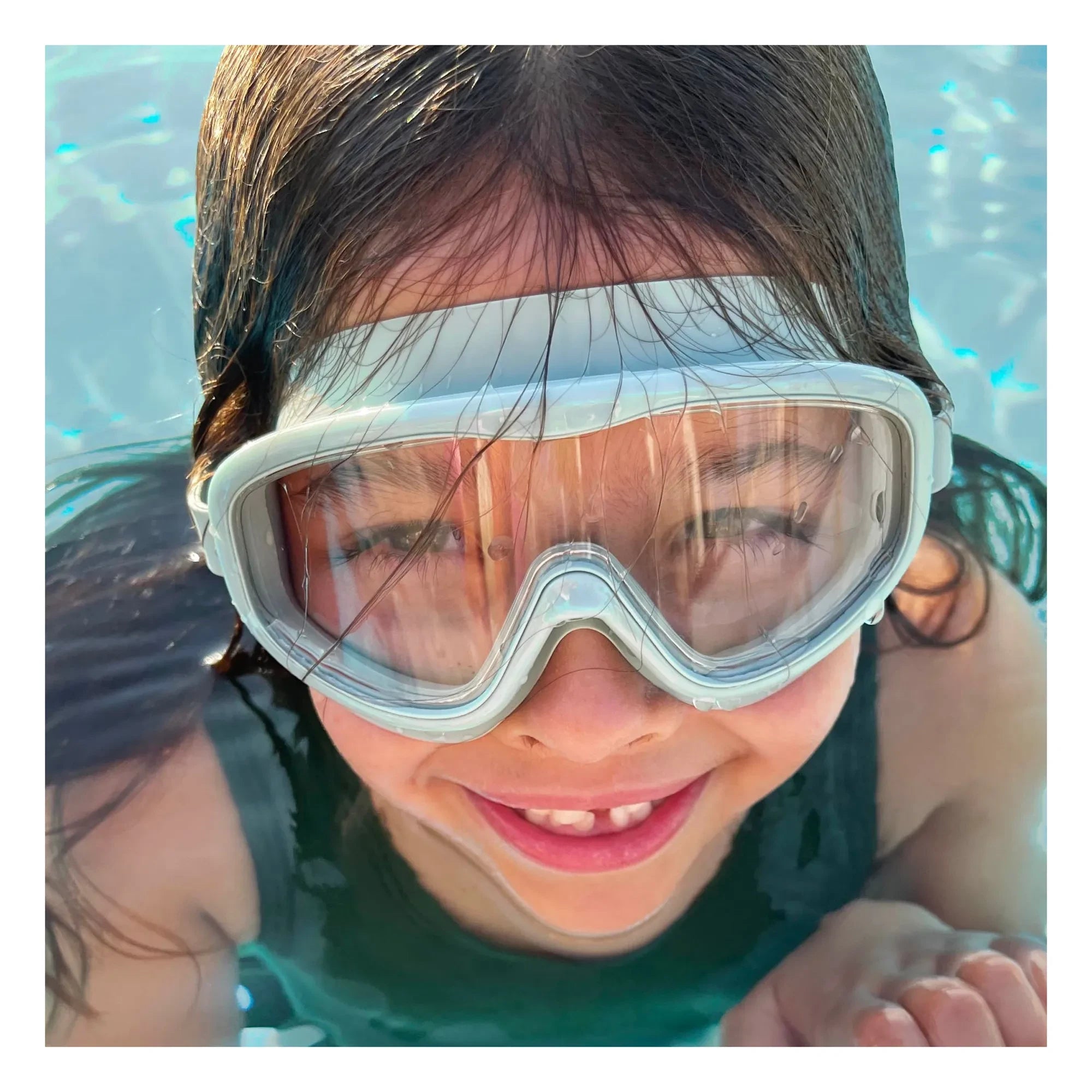 Petites Pommes - Hans Swimming Goggles | Green Water